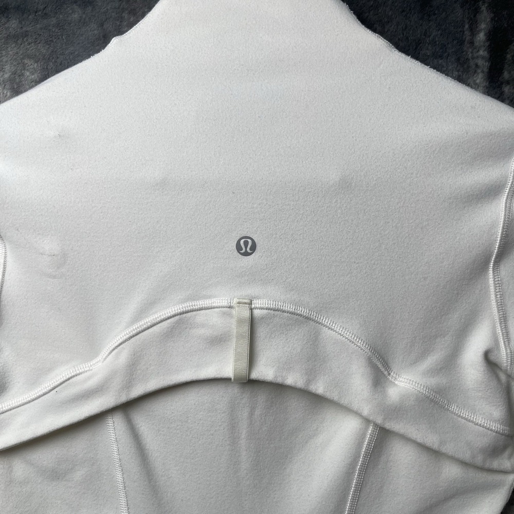 Lululemon Define Jacket White Full Zip Slim Fit Performance Athletic Size 6 - Picture 4 of 8